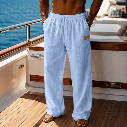 Breathable Linen Pants With Elastic Waist