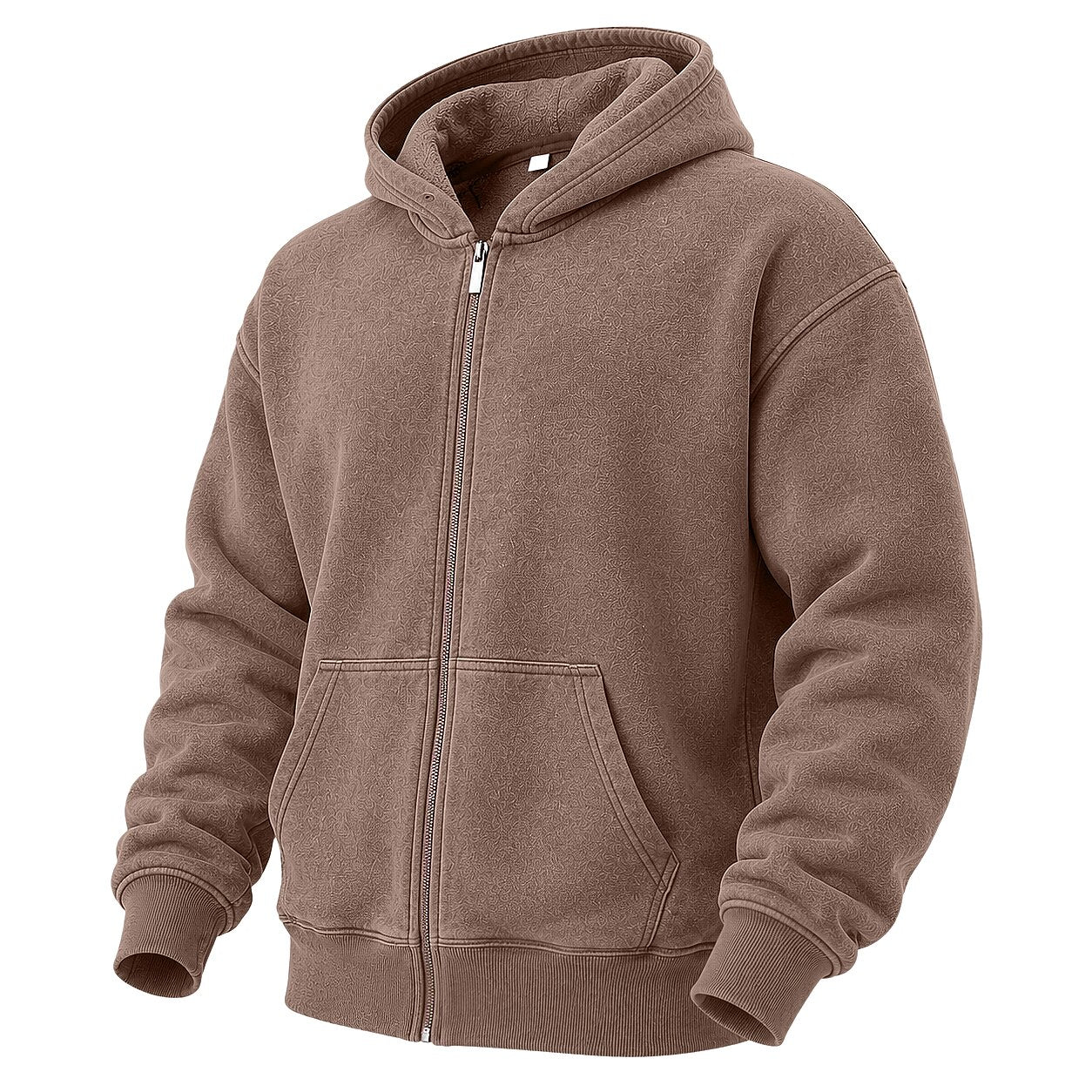 Broken-In Cotton Full Zip Hoodie