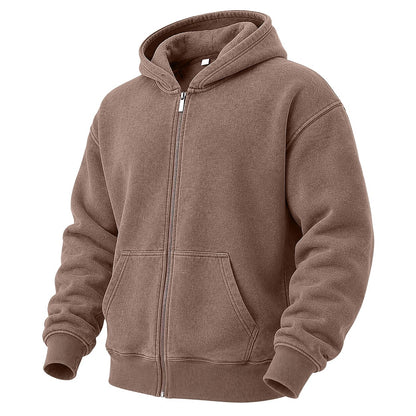 Broken-In Cotton Full Zip Hoodie