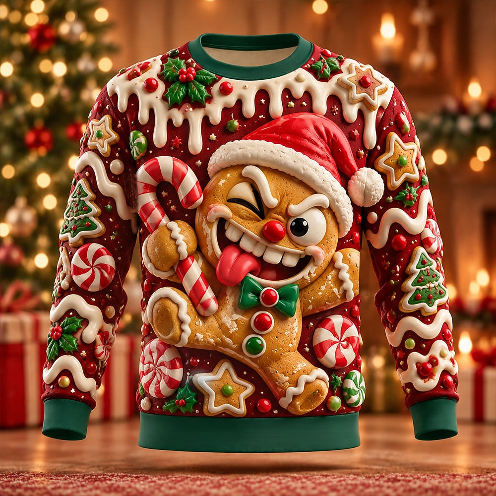 Men's Santa Claus Festive Crewneck Sweatshirt
