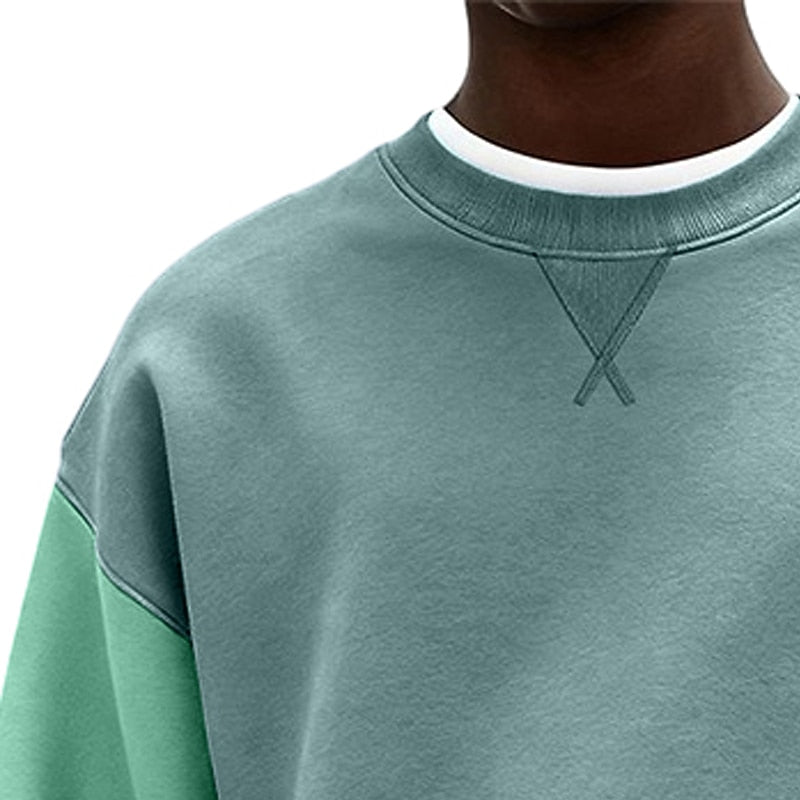 Classic Cotton Colorblock Sweatshirt
