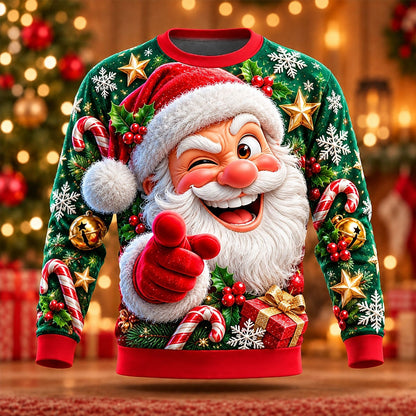 Men's Santa Claus Holiday Crewneck Sweatshirt