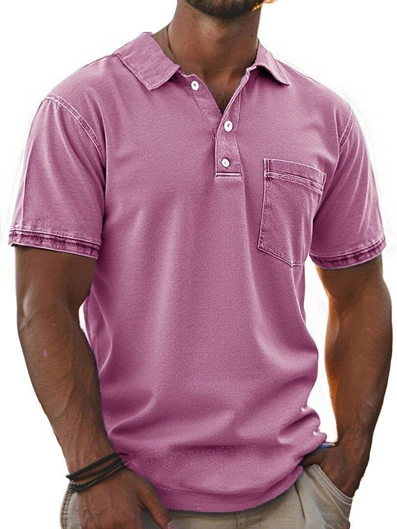 Textured Vintage Cotton Polo