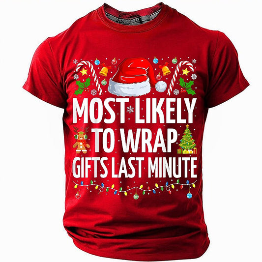 Men's Sociable Christmas Quote Crewneck Tee