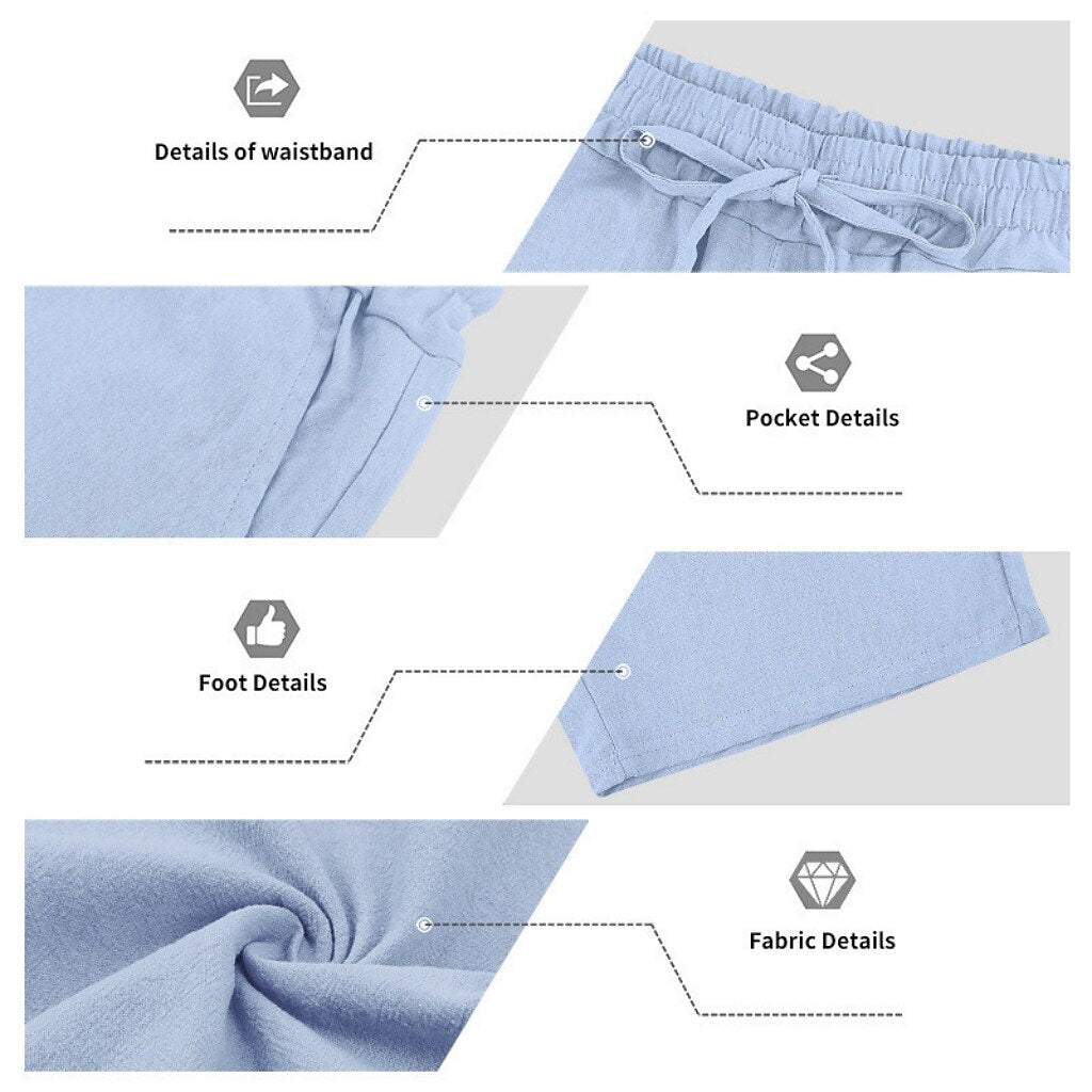 Men's Linen Shirt & Shorts Set
