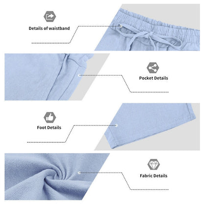 Men's Linen Shirt & Shorts Set