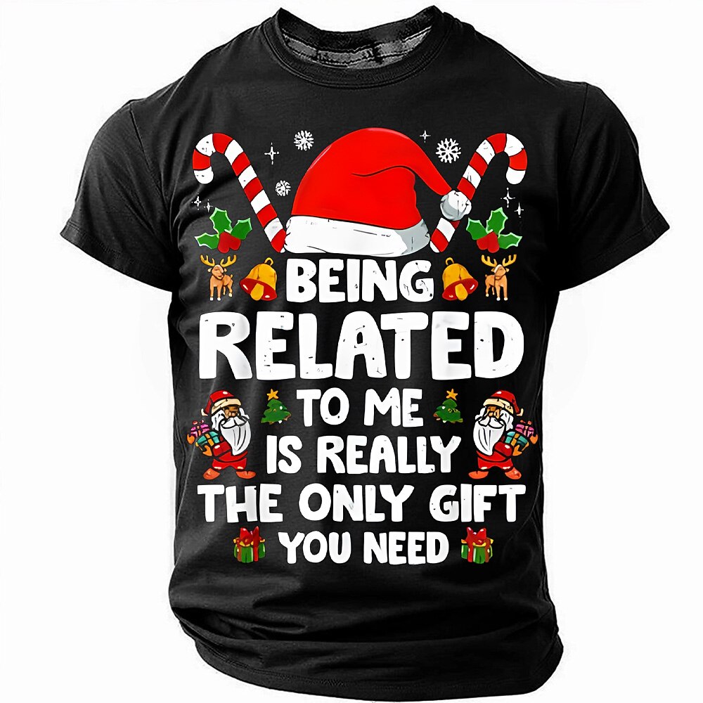 Men's Funny Gift Christmas Graphic T-Shirt