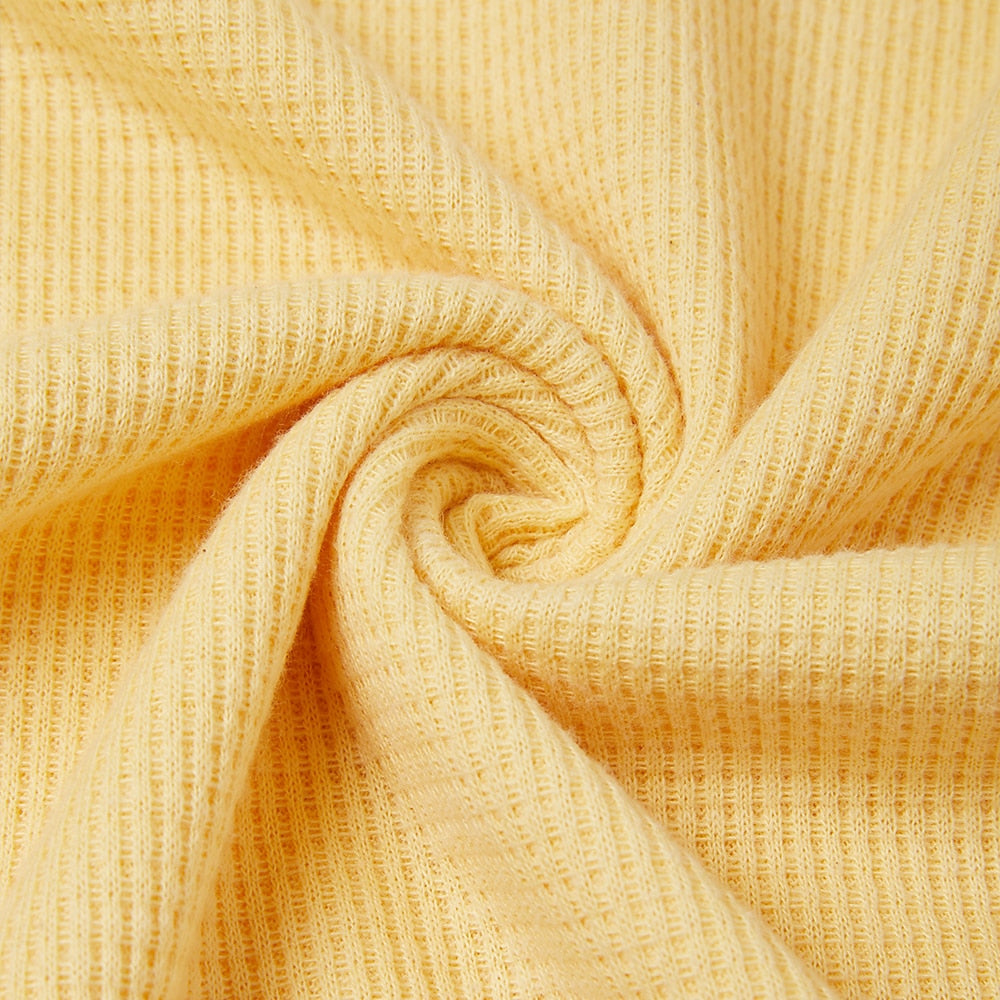 Textured Waffle Polo-Soft Summer Lapel Collar Shirt