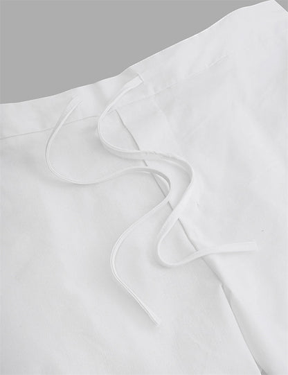 Drawstring Linen Shorts-Relaxed Fit for Beach & Vacation