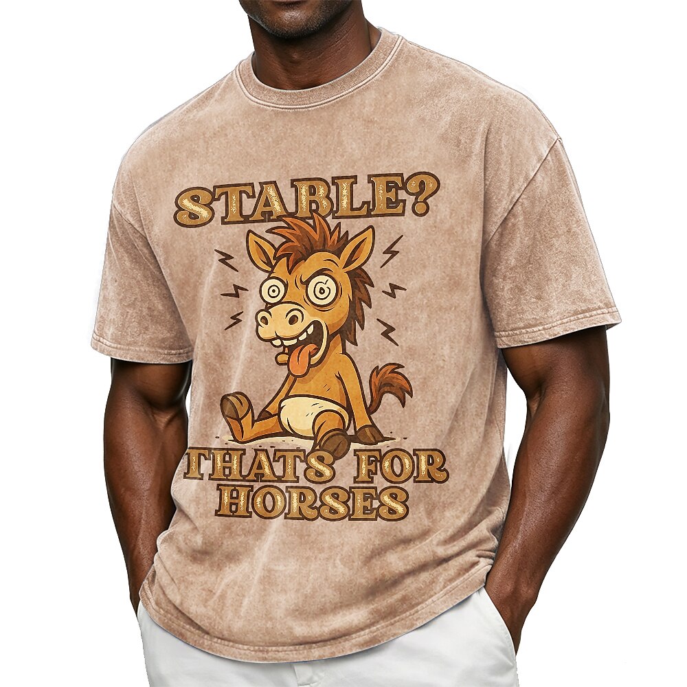 Broken-In 100% Cotton Horse Graphic Tee