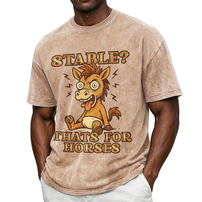 Broken-In 100% Cotton Horse Graphic Tee