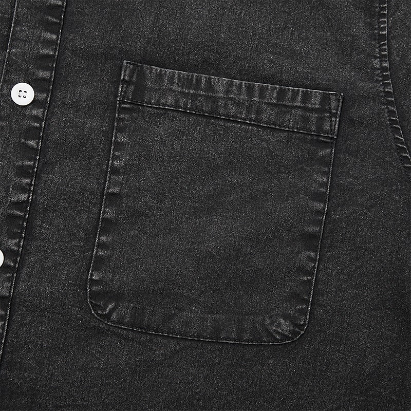 Men's 100% Cotton Acid Wash Shirt