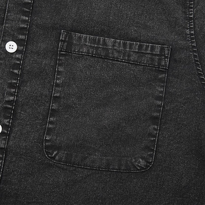 Men's 100% Cotton Acid Wash Shirt