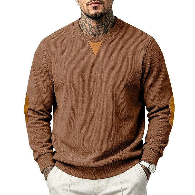 Soft Textured Corduroy Sweatshirt
