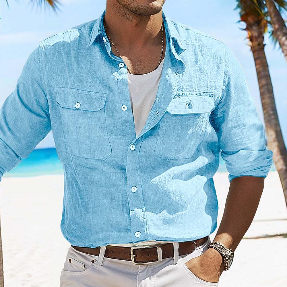 Lightweight Linen Shirt - Perfect for Beach & Vacation