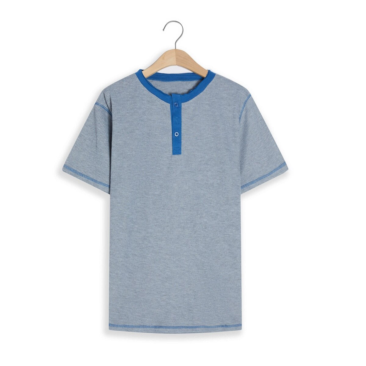 Men's Waffle V-neck T-Shirt