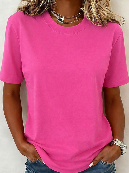 Women's 100% Cotton Crew Neck Top