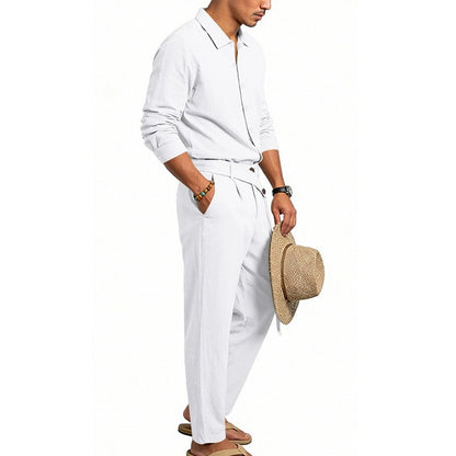 Cotton Linen Set-Shirt and Pants