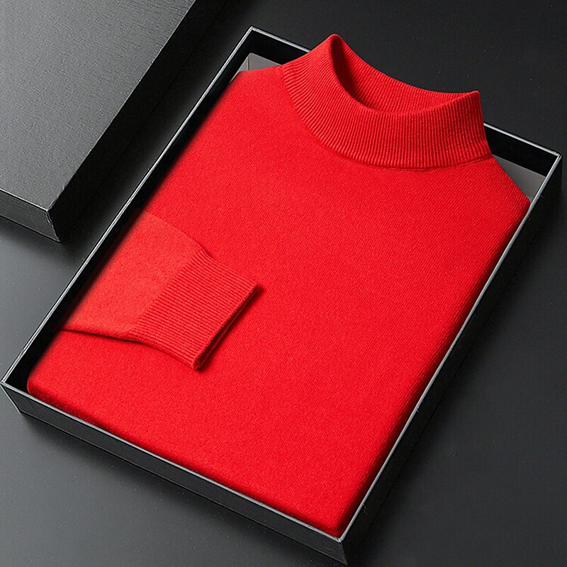 Classic Mock Neck Knit Sweater - Timeless Style & Everyday Comfort