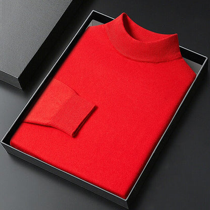 Classic Mock Neck Knit Sweater - Timeless Style & Everyday Comfort