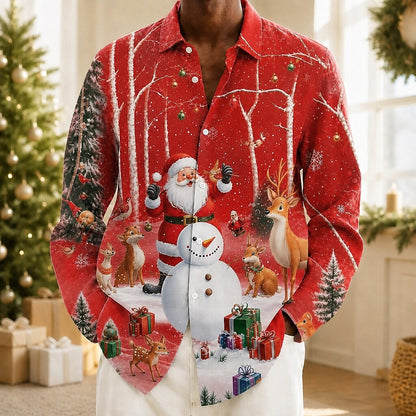 Men's Christmas Graphic Classic Shirt