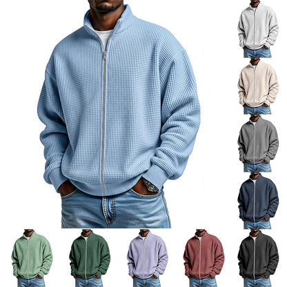 Comfort Waffle Zipped Sweatshirt
