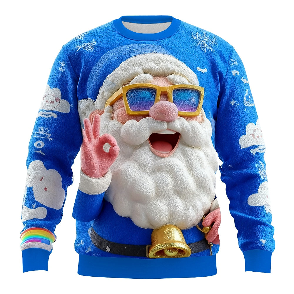 Men's Santa Christmas Holiday Party Sweatshirt