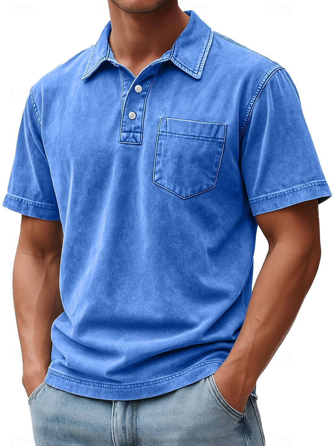 100% Cotton T-Shirt-Vintage Washed Look