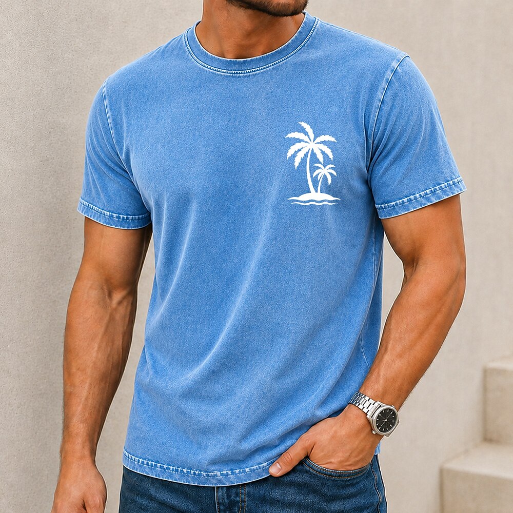 Broken-In 100% Cotton Palm Tree Tee