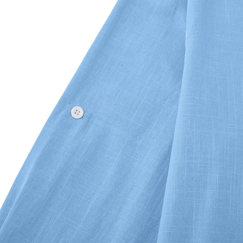 2-Pack Roll Up Or Down Sleeve Linen Popover Shirts