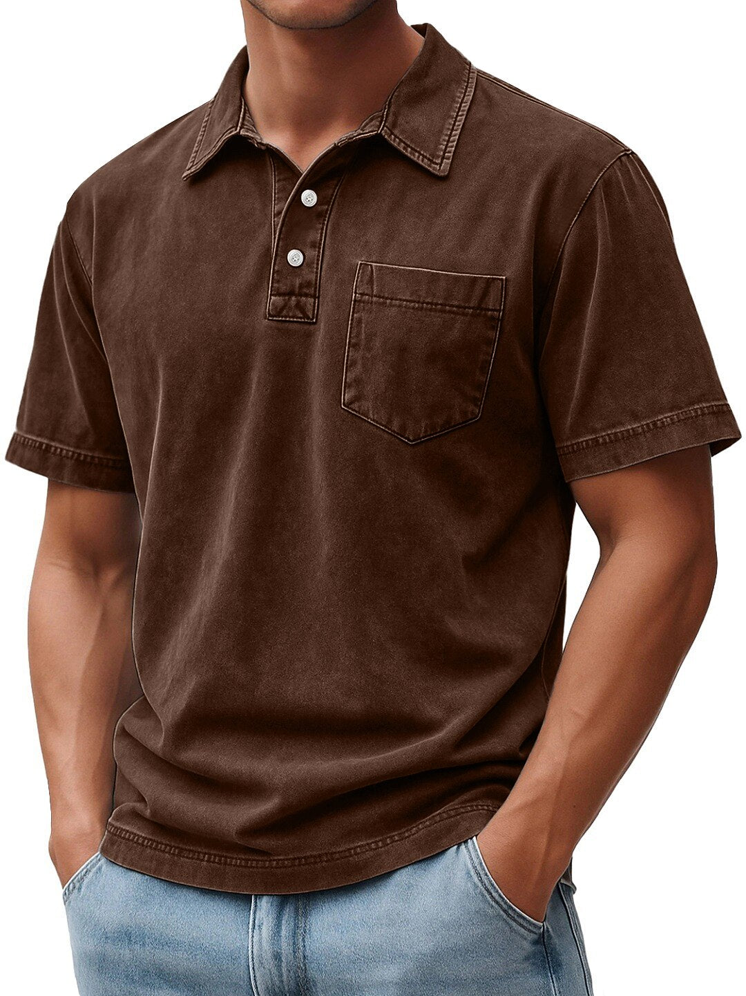 100% Cotton T-Shirt-Vintage Washed Look