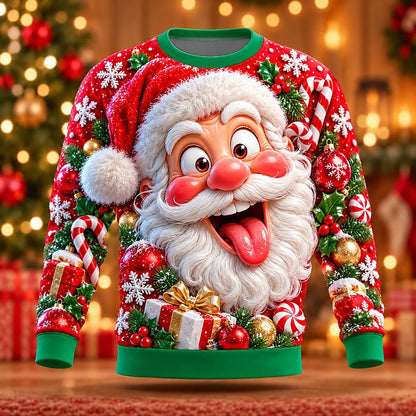 Men's Santa Claus Holiday Crewneck Sweatshirt