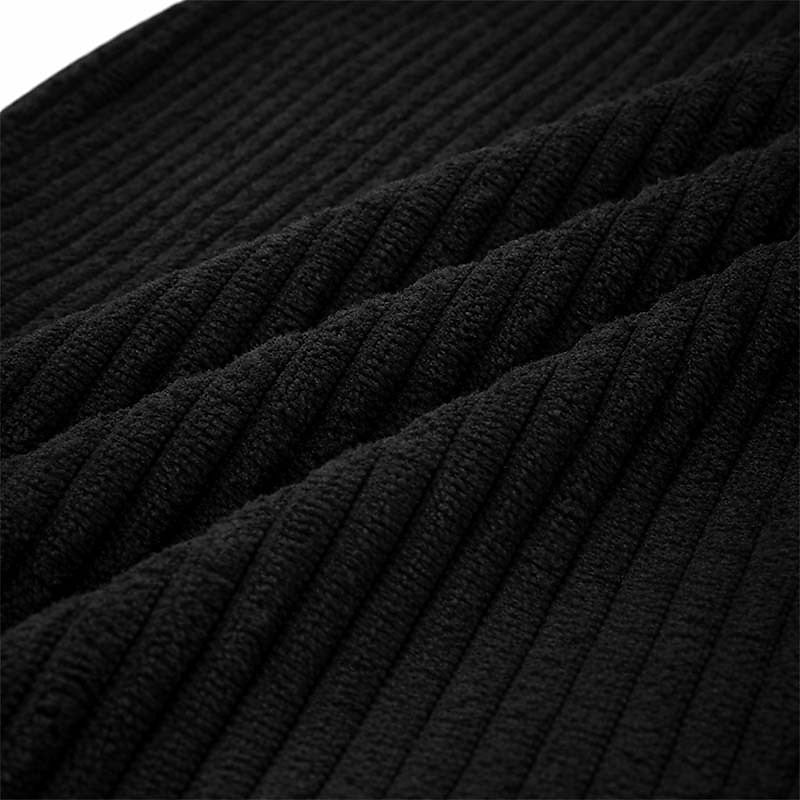 Textured Casual Corduroy Baggy Pants