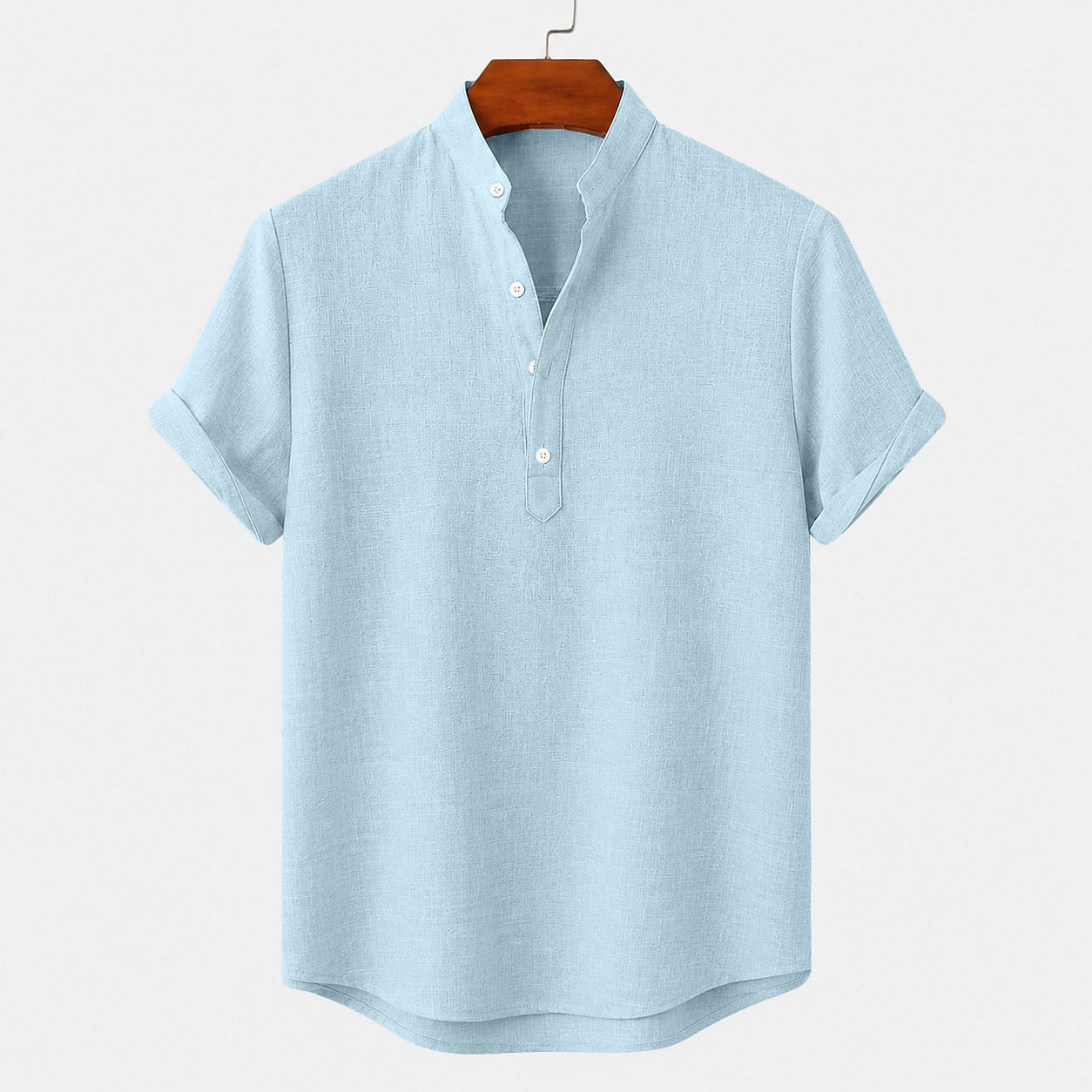 Breathable Linen Popover Shirt