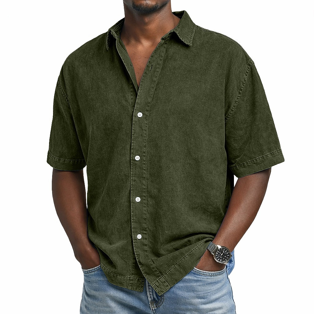 100% Cotton Acid Wash Shirt