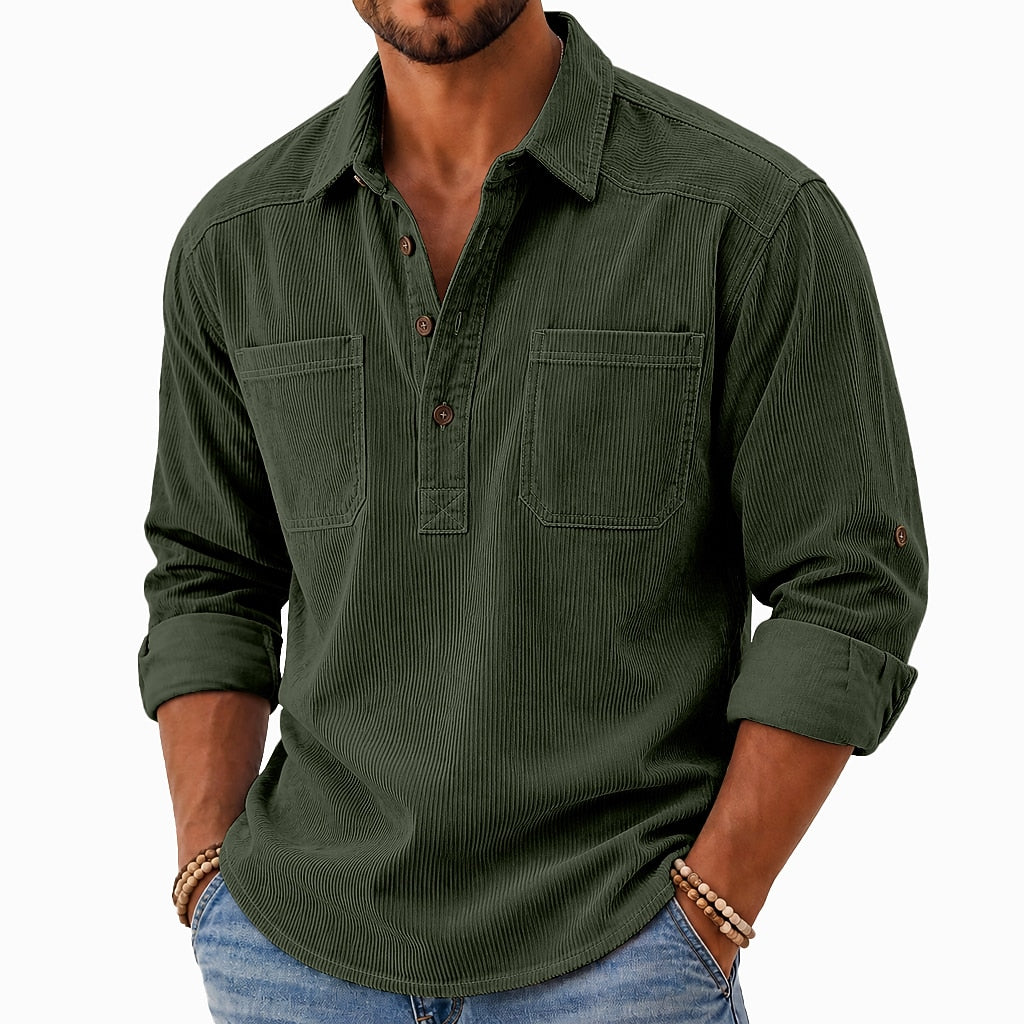 Corduroy Multi Pocket Work Shirt