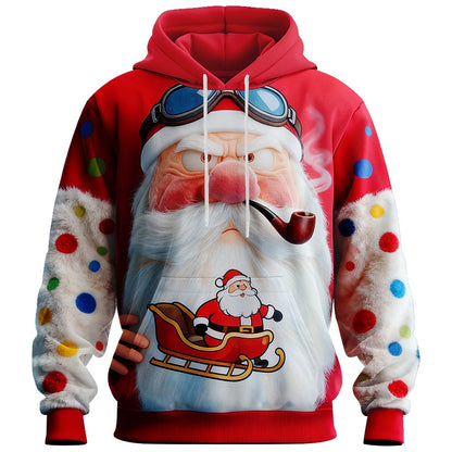 Christmas Santa Festive Funny Joyful Hoodie