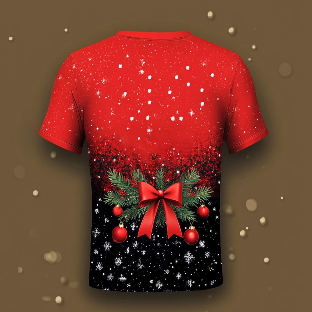 Men's Christmas Tree Snowflake Costume Tee