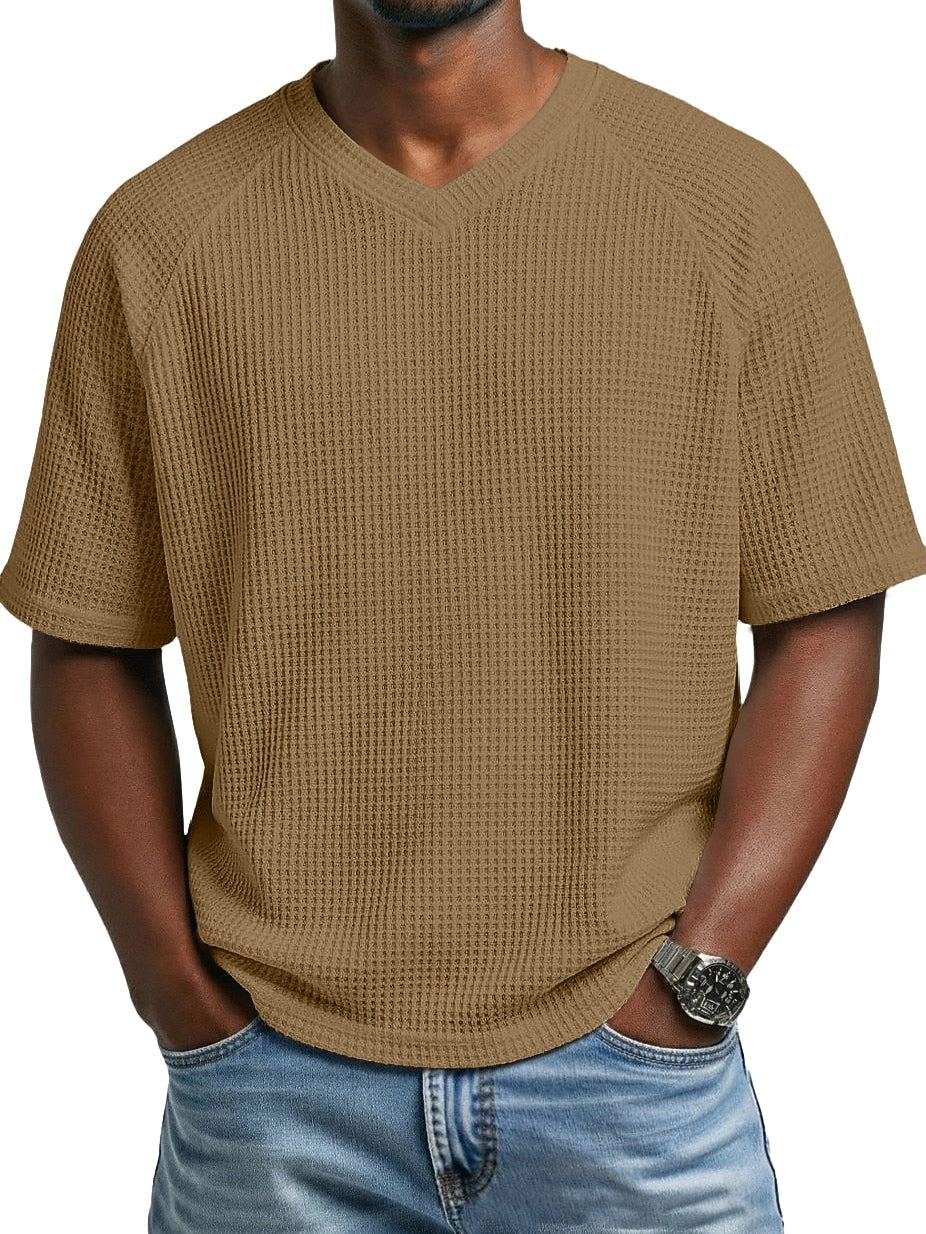 Men's Basic Waffle T-Shirt