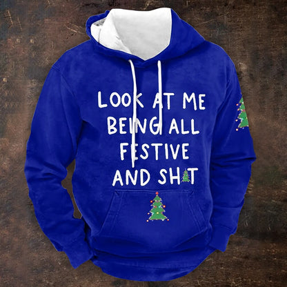 Funny Christmas Phrase Holiday Graphic Hoodie