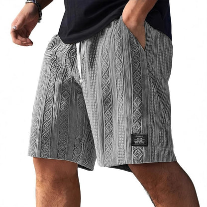 Men's Jacquard Textured Shorts