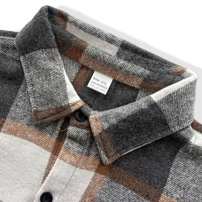 Classic Plaid Button Up Flannel Shirt