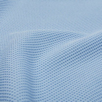 Textured Colorblock Banded Collar Waffle Polo