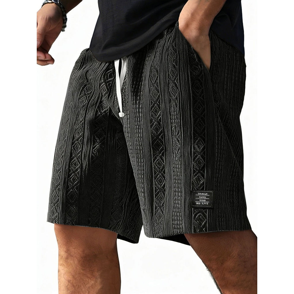 Men's Jacquard Textured Shorts