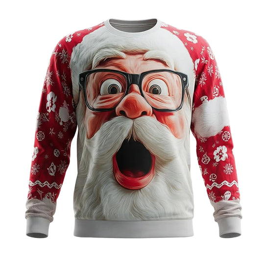 Men's Santa Christmas 3D Crewneck Sweatshirt
