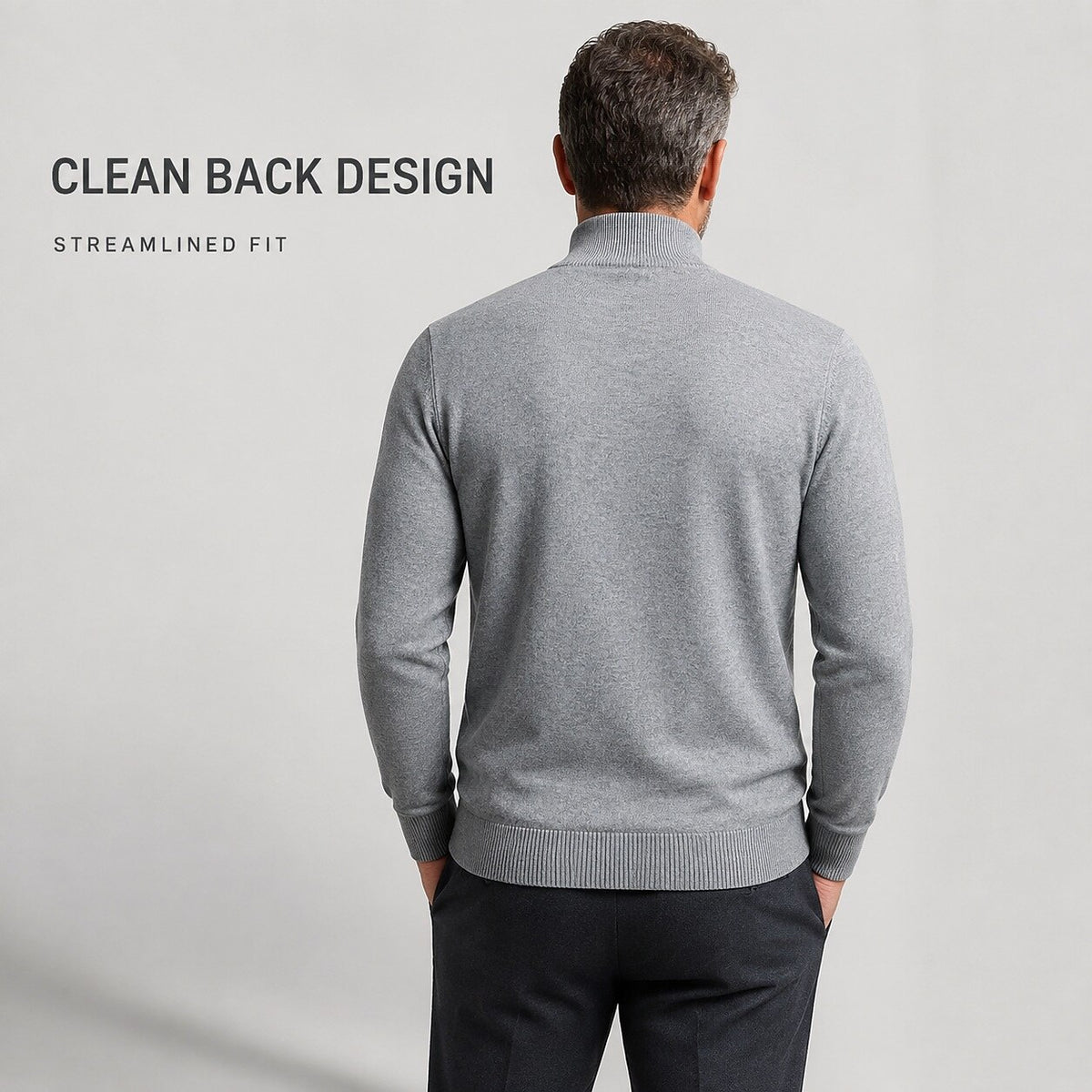 Classic Mock Neck Knit Sweater - Timeless Style & Everyday Comfort
