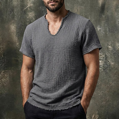 Vintage 100% Cotton Linen T-shirt