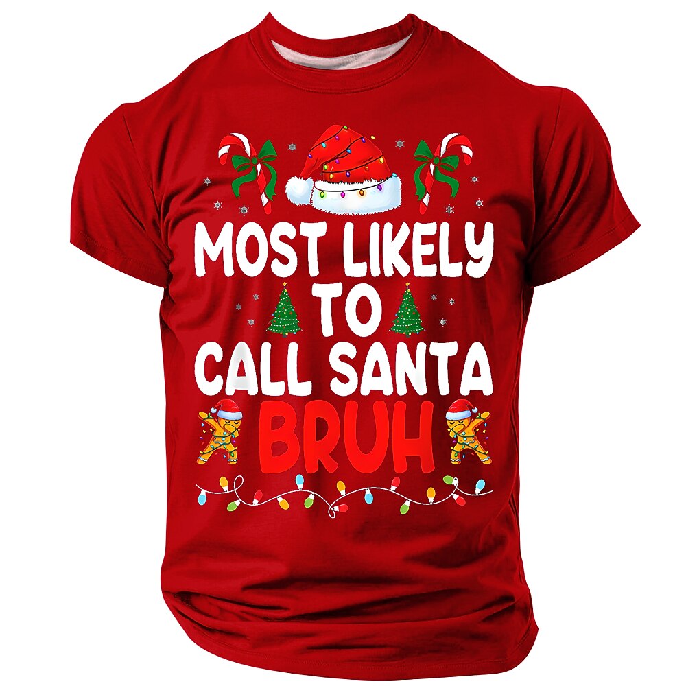 Christmas Santa Bruh Funny Graphic Tee