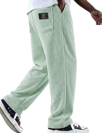 Classic Waffle Knit  Pocketed Pants