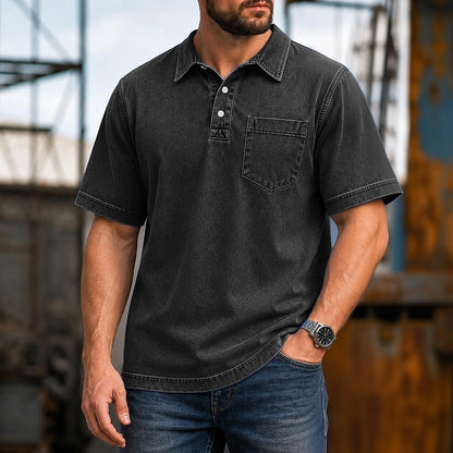 Broken-In Cotton Polo Shirt